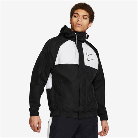 nike jacke schwarz weiß herren|Schwarz Jacken & Westen .